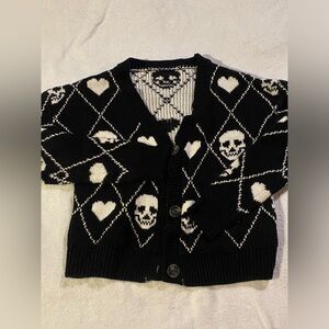 No boundaries black skull sweater
